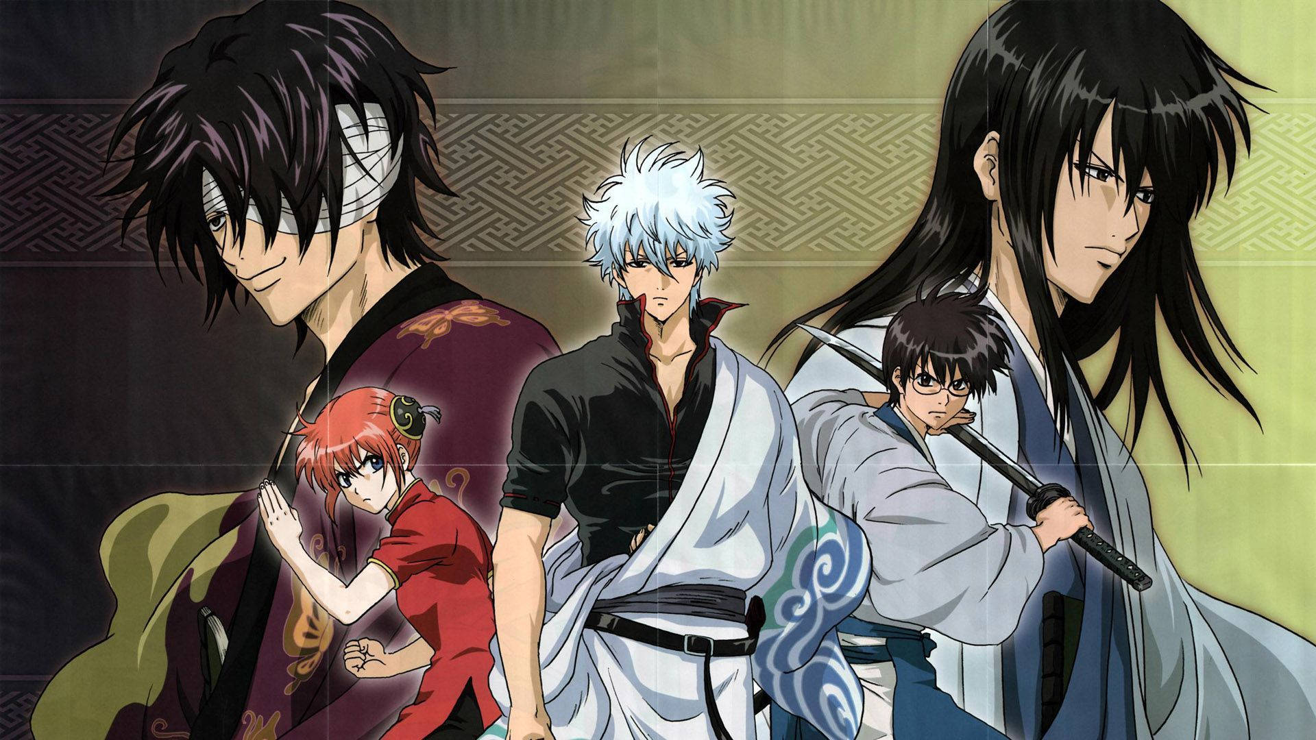 Gintama Main Characters And Villains Background