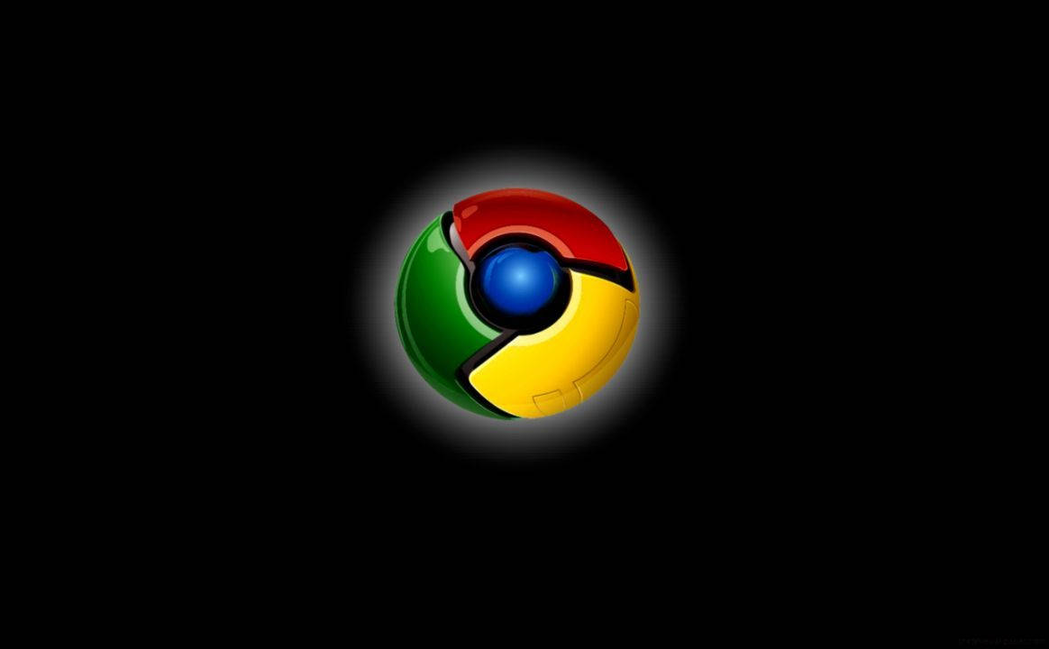 Glowing In Black Google Chrome Background
