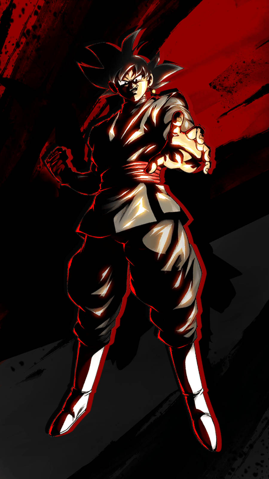 Gogeta In Red And Black Background