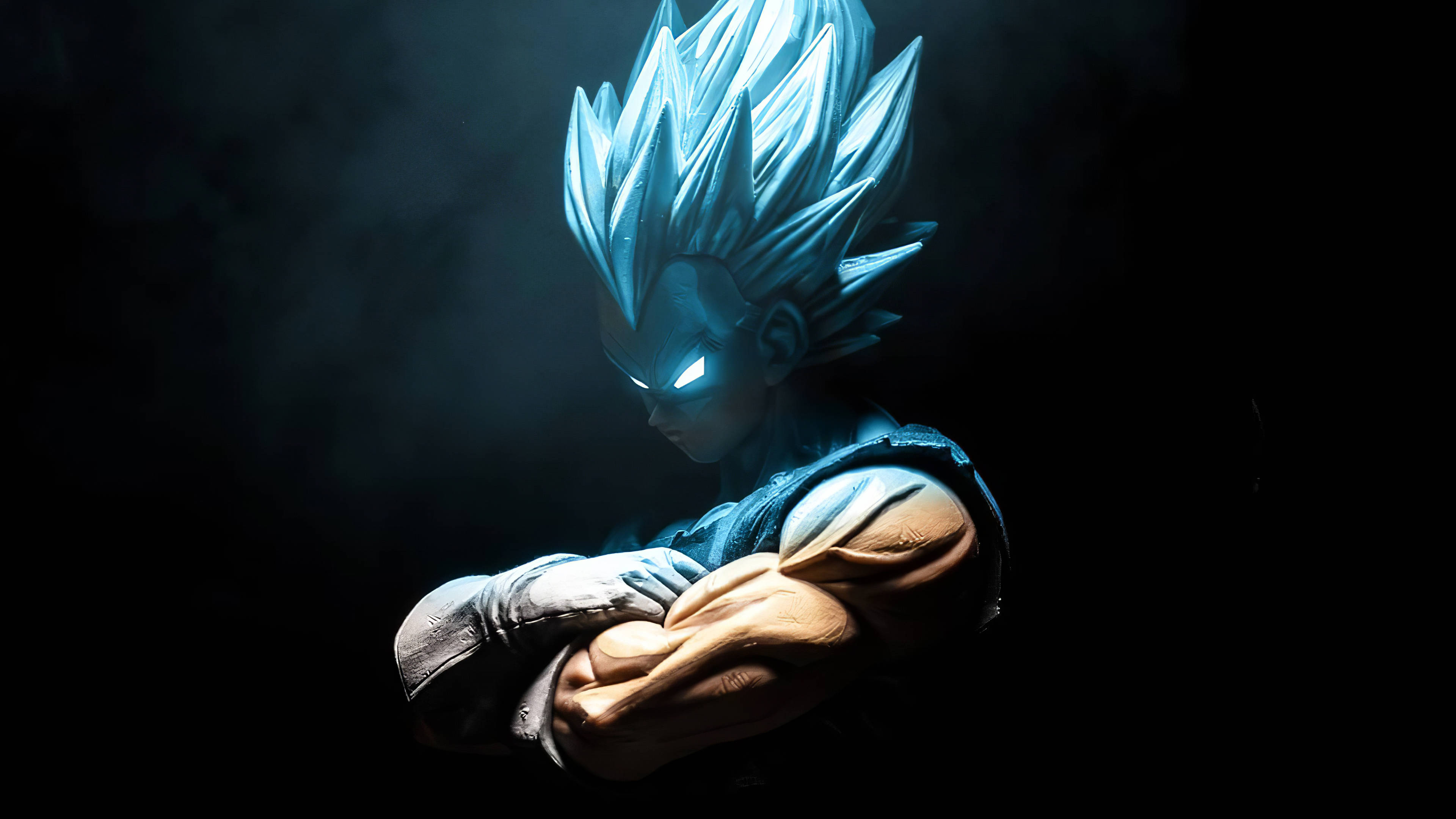 Download Goku 4k Ultra Hd Super Saiyan Blue Glowing Eyes Wallpaper |  
