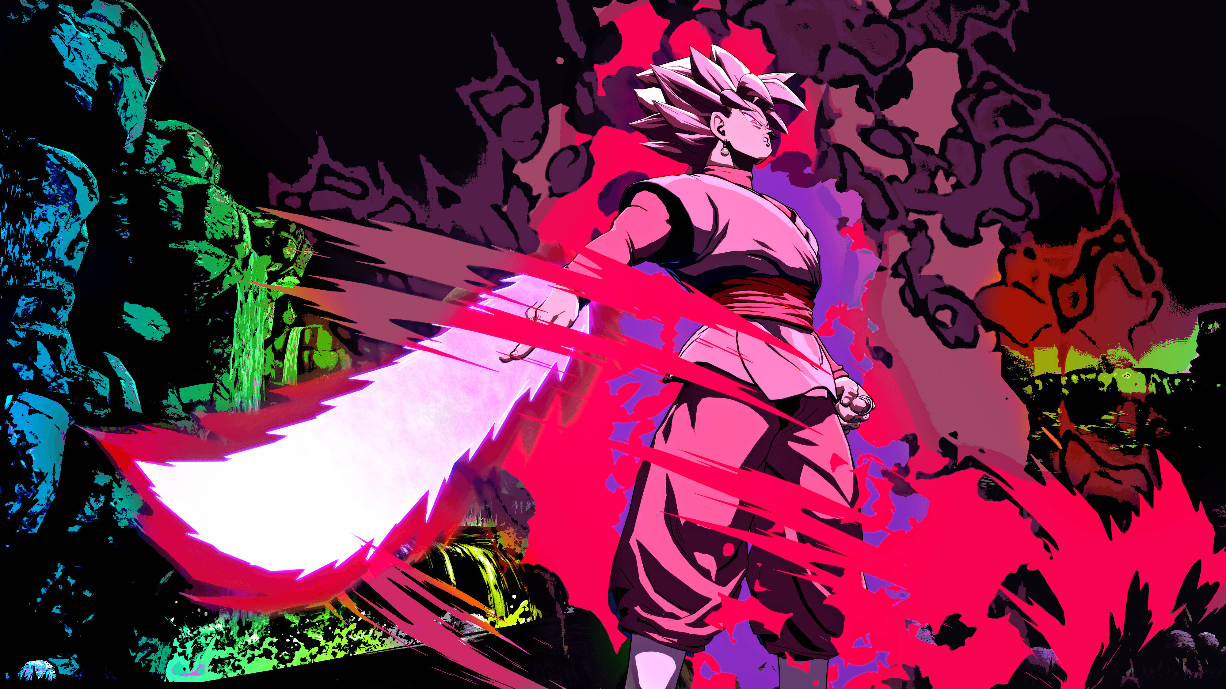 Goku Black Anime Artwork Background