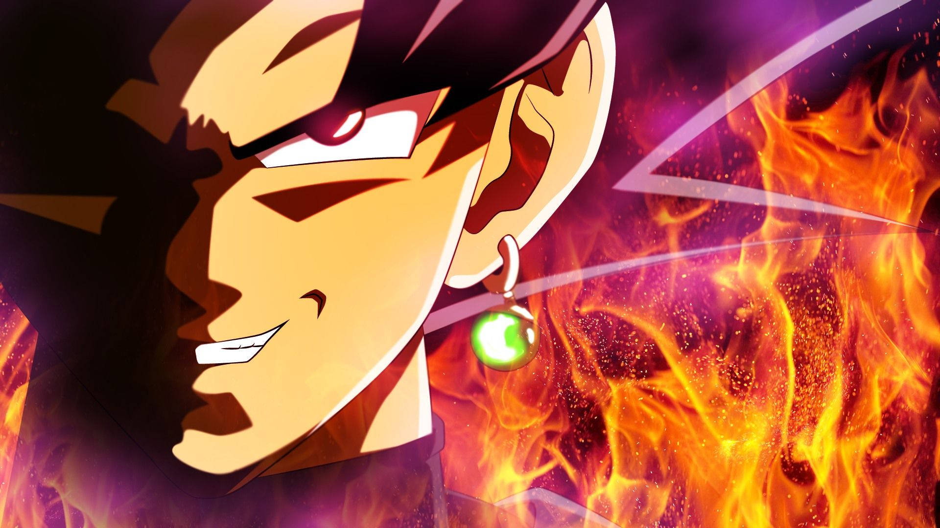 Goku Black Digital Anime Art Background
