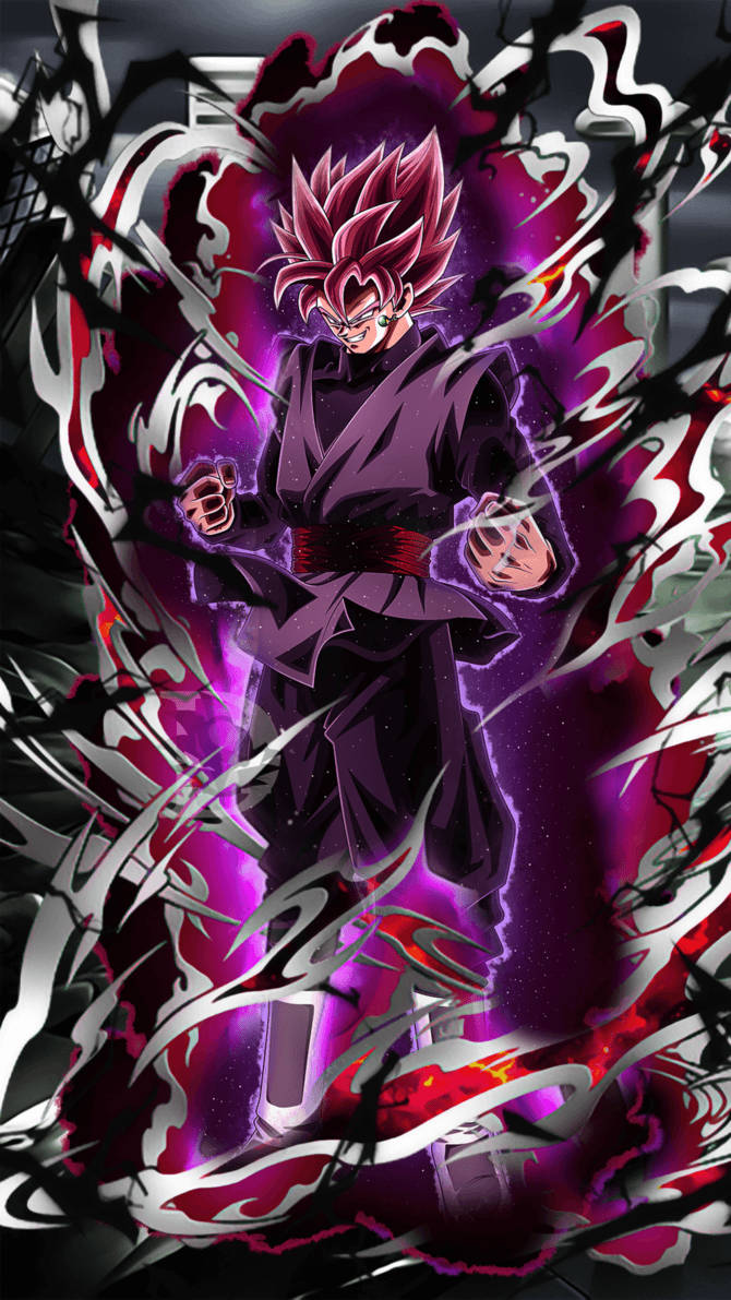 Goku Black Powering Up Background
