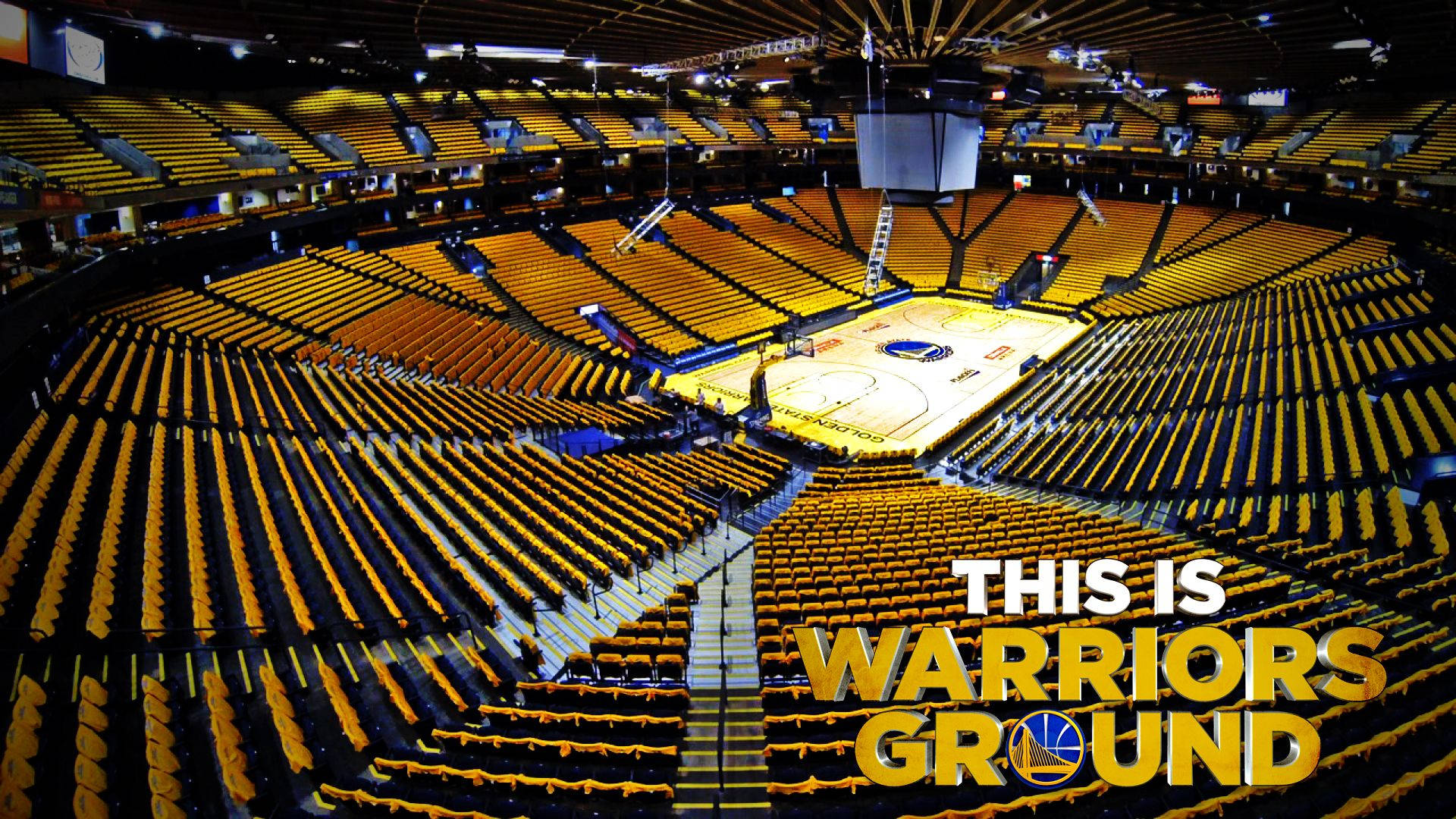 Golden State Warriors Empty Arena Background