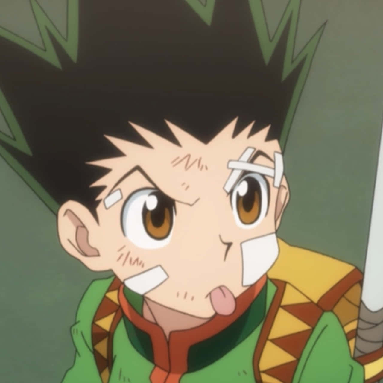 Download Gon Sticking Tongue Out Hxh Pfp Wallpaper