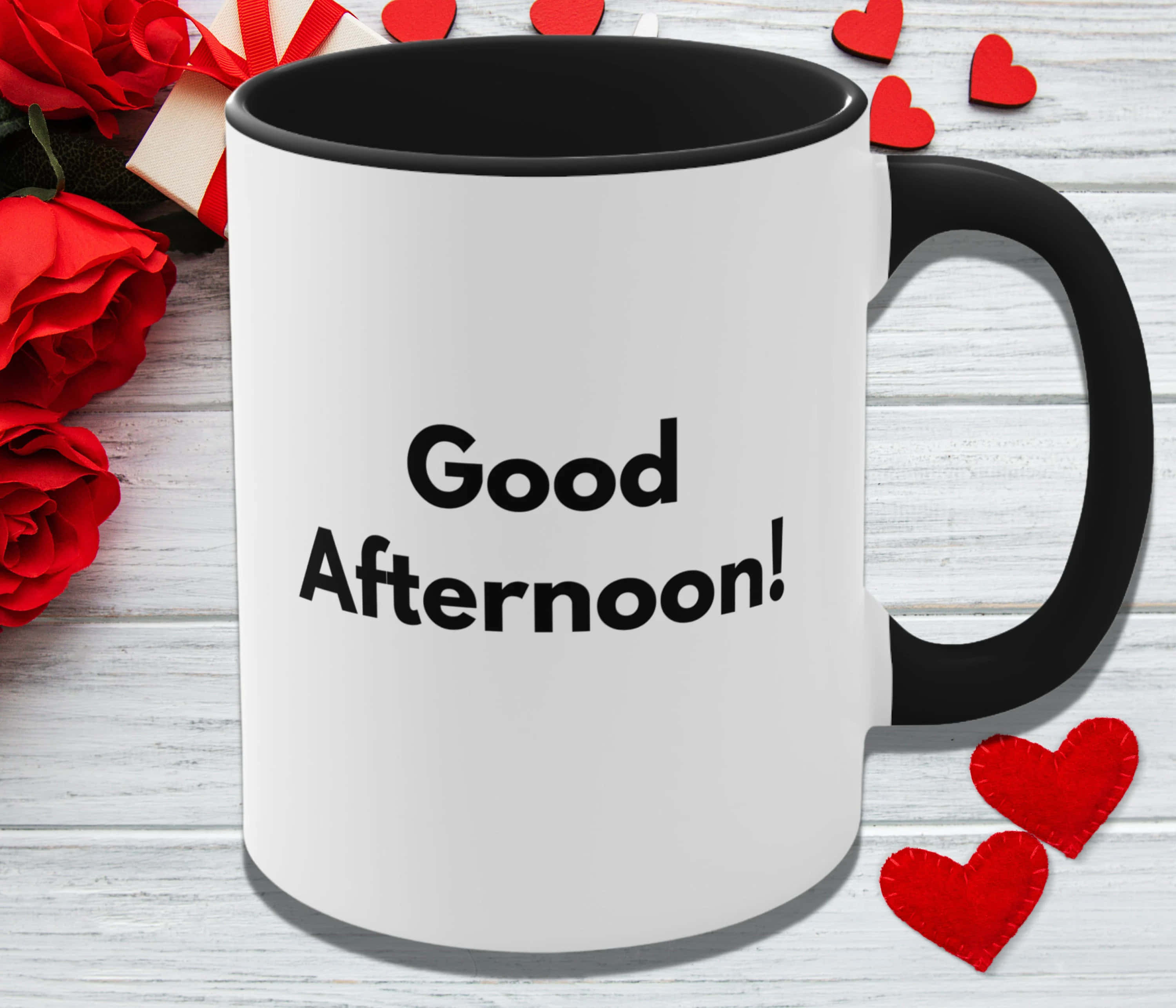 Download Good Afternoon Coffee Mug Valentines Day Picture | Wallpapers.com