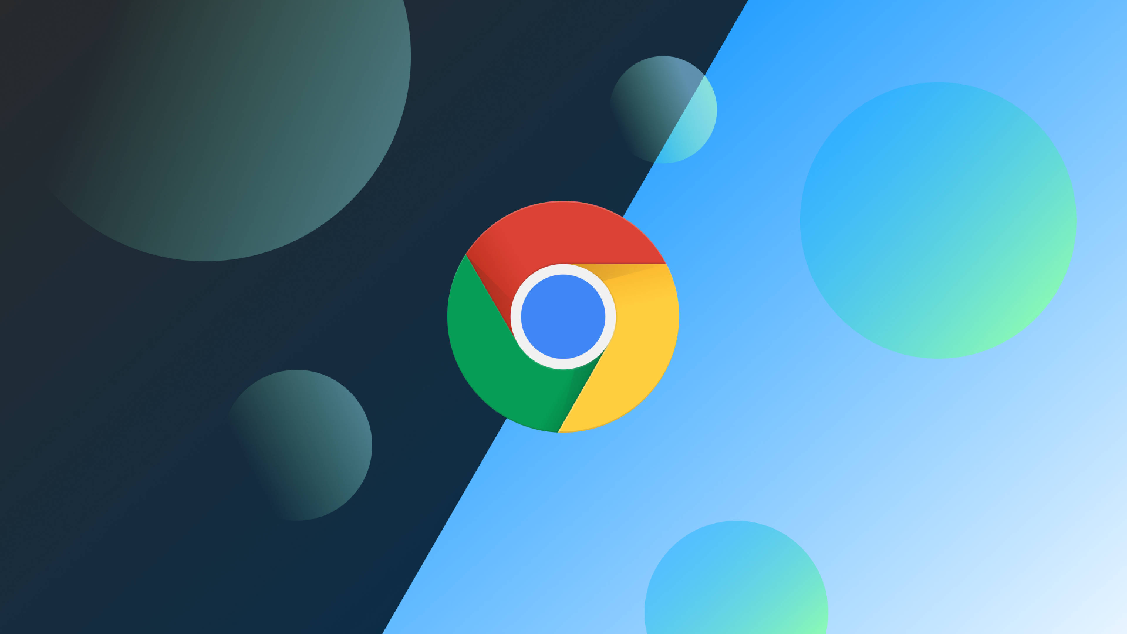 Google Chrome Blue Circles Pattern Background