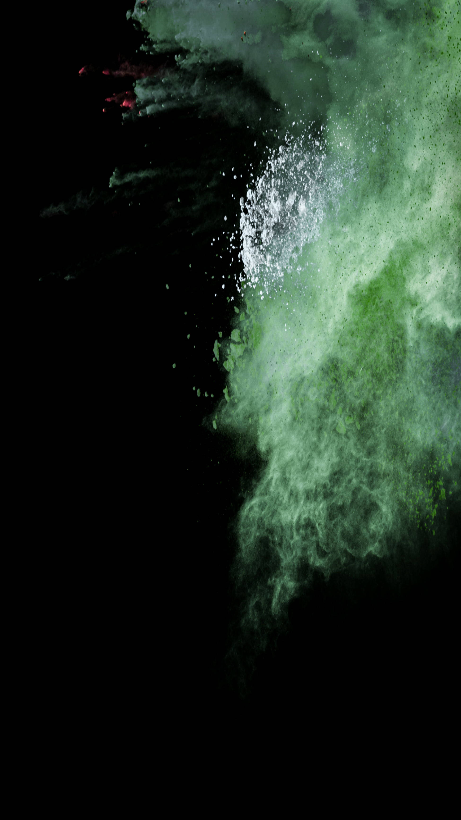 Download Google Pixel 4k Green Smoke Explosion Wallpaper 