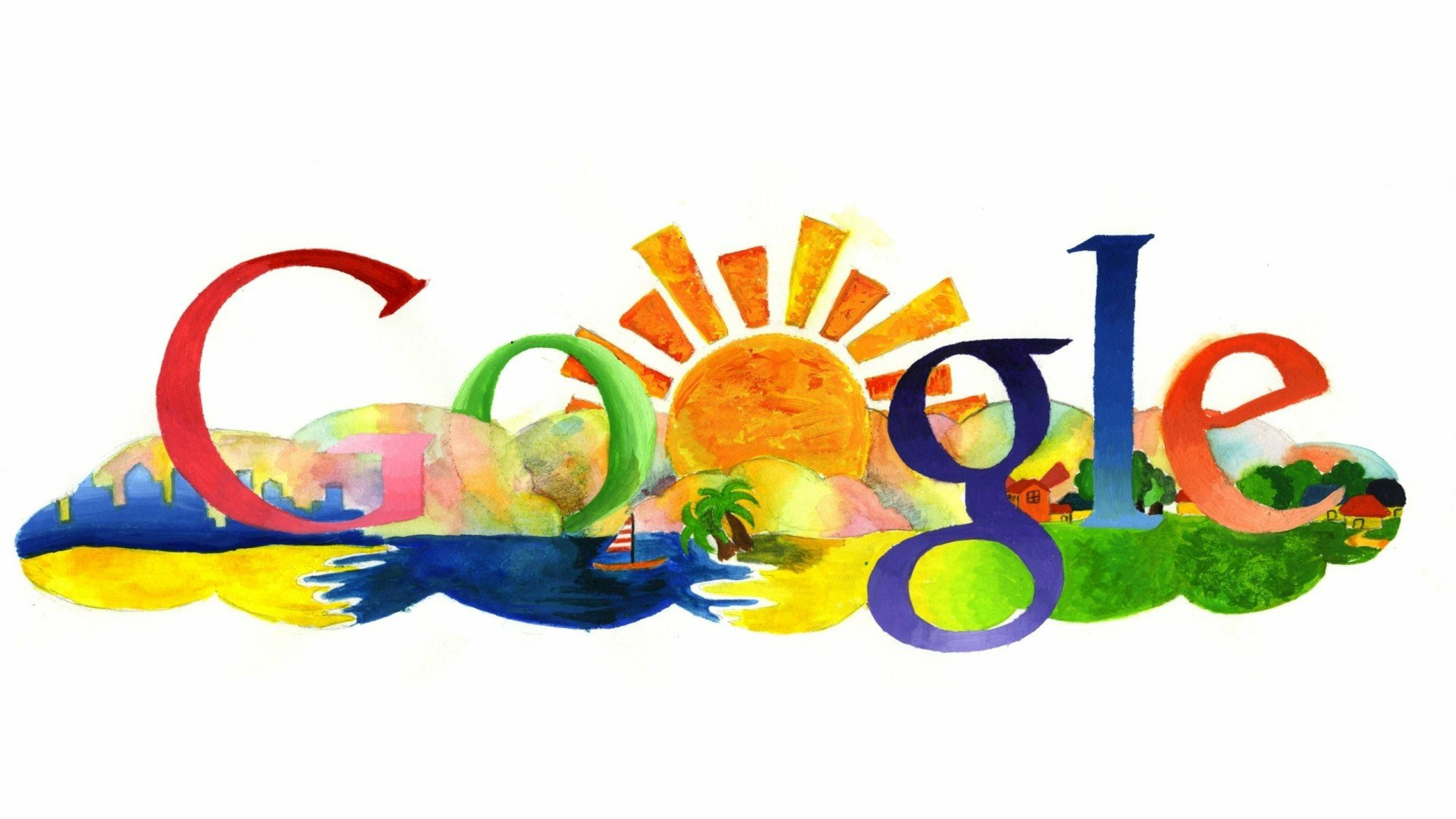 Google Watercolor Art Background