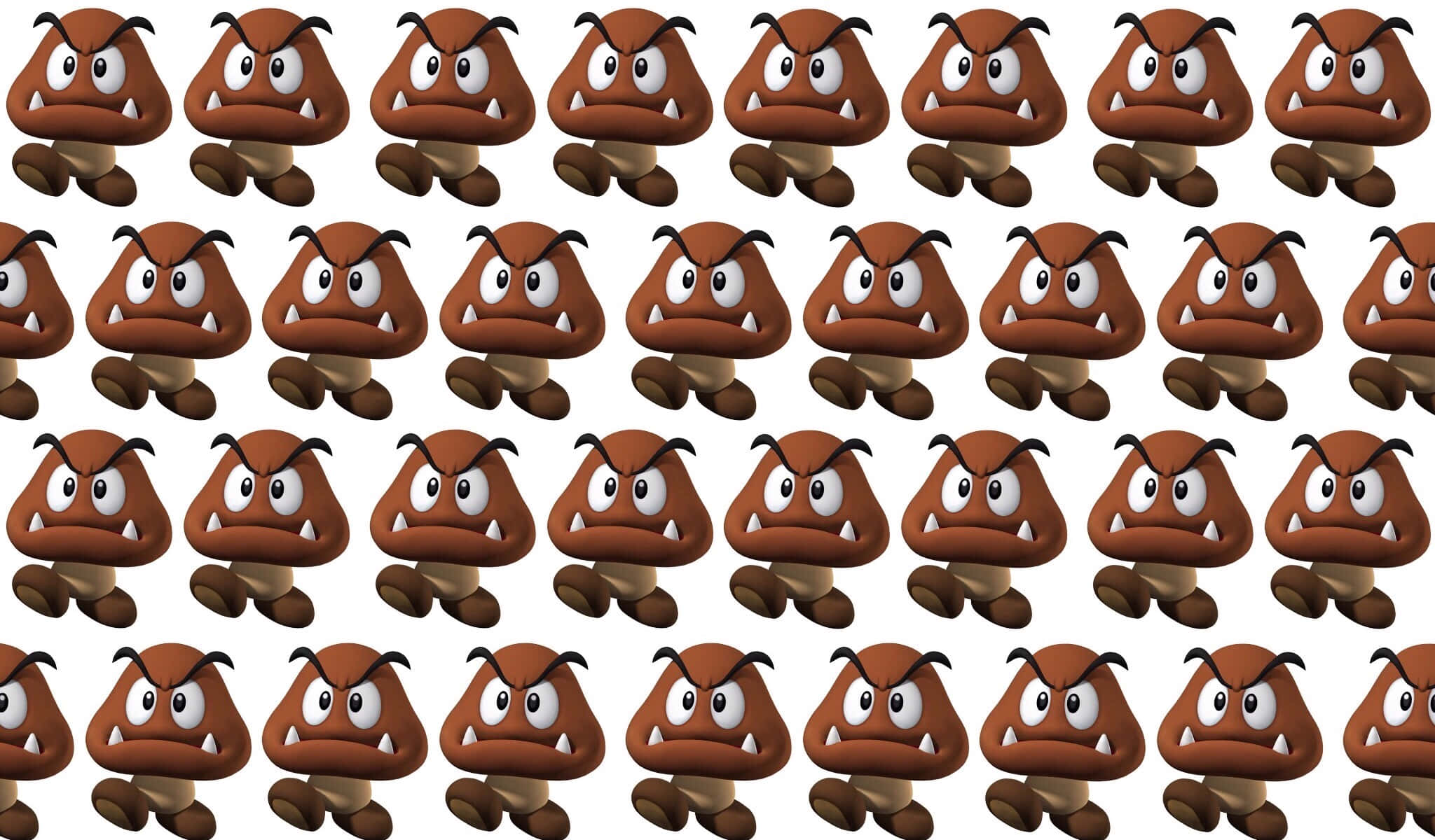 Download A Smiling Goomba from Super Mario Games Wallpaper | Wallpapers.com