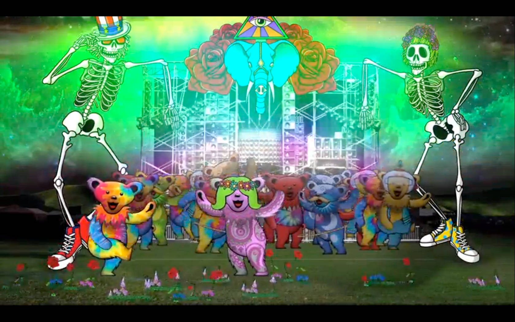 Grateful Dead Animated Concert Background