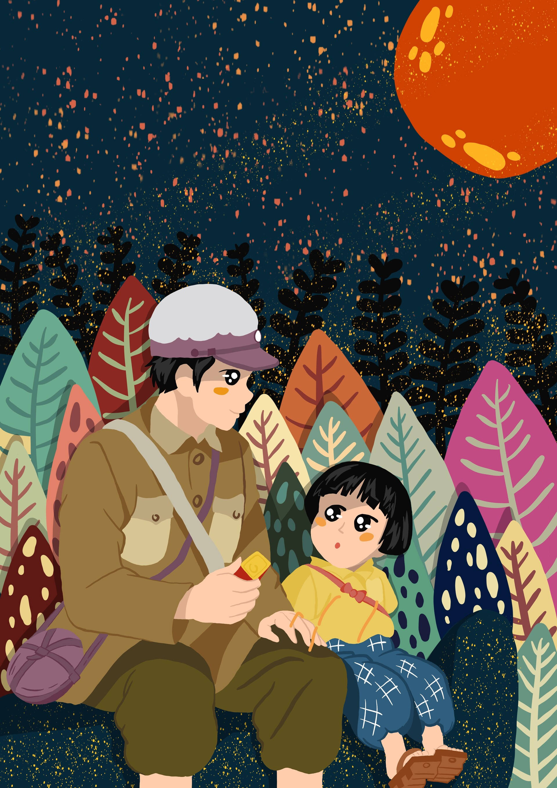 Download Grave Of The Fireflies Adorable Art Wallpaper 