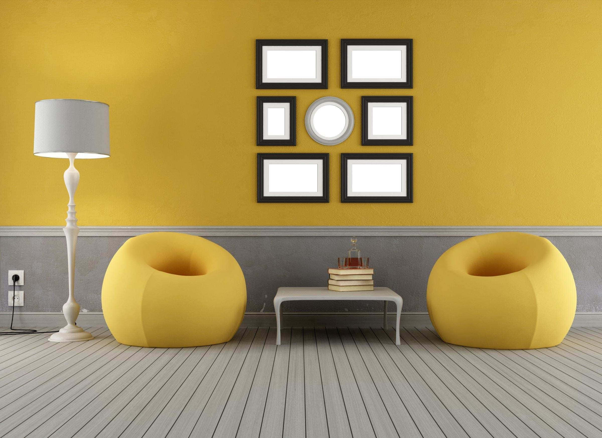Download Gray And Yellow Wallpaper