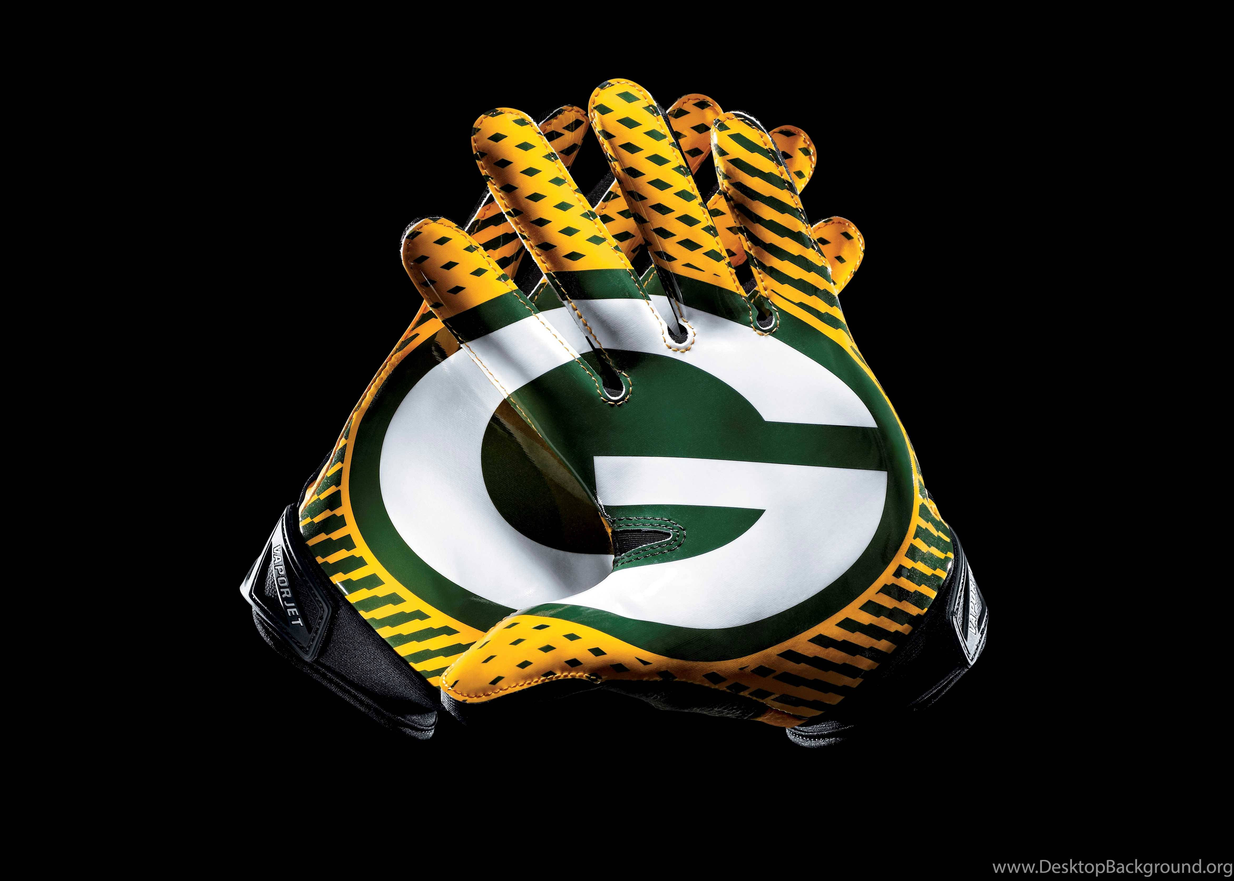 Green Bay Packers Gloves Background
