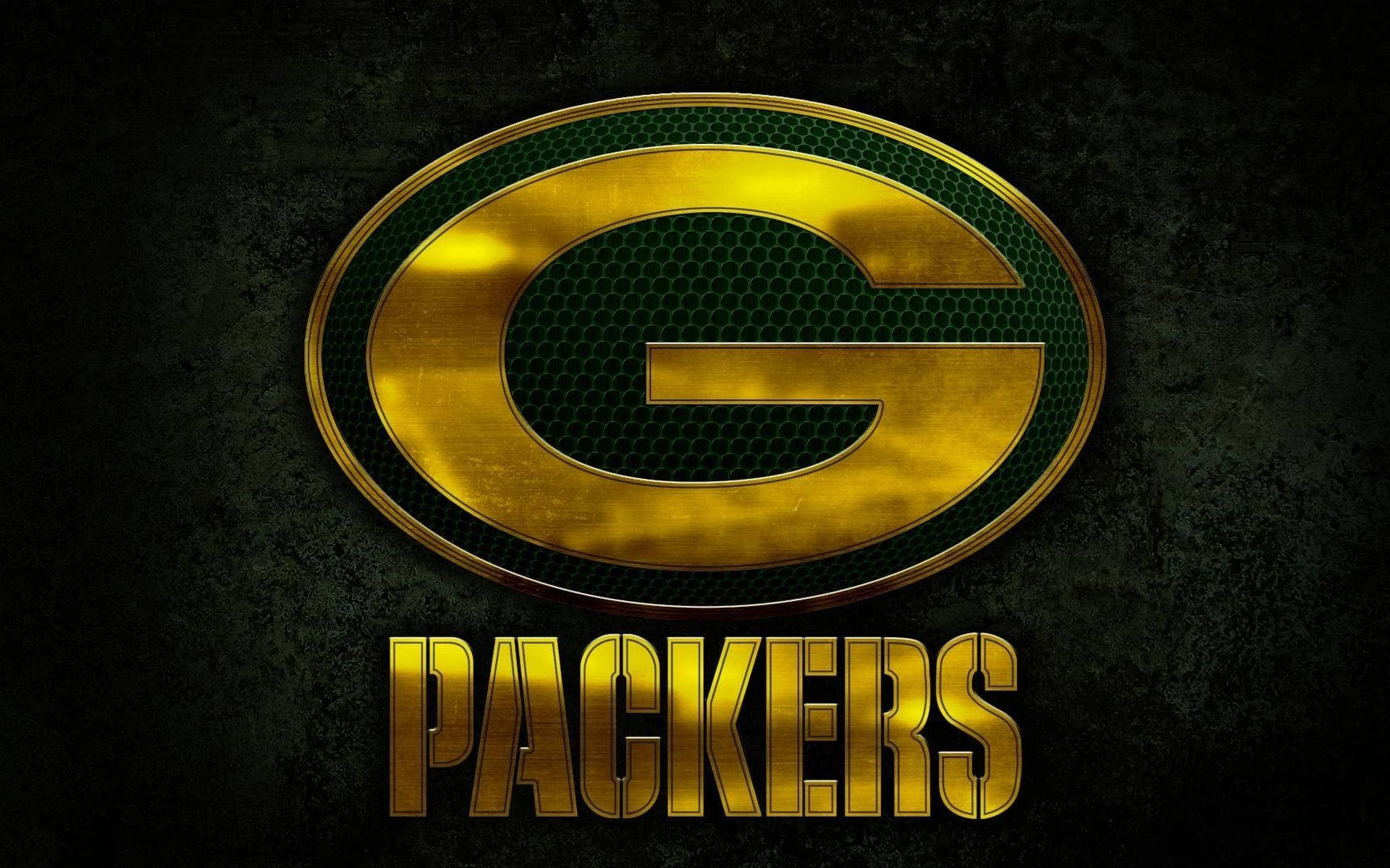 Green Bay Packers Golden Logo Background