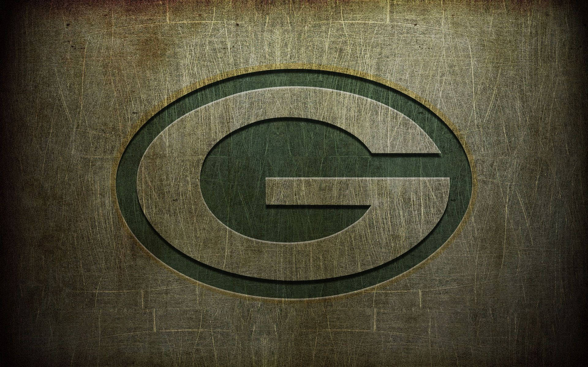 Green Bay Packers Grunge Logo Background