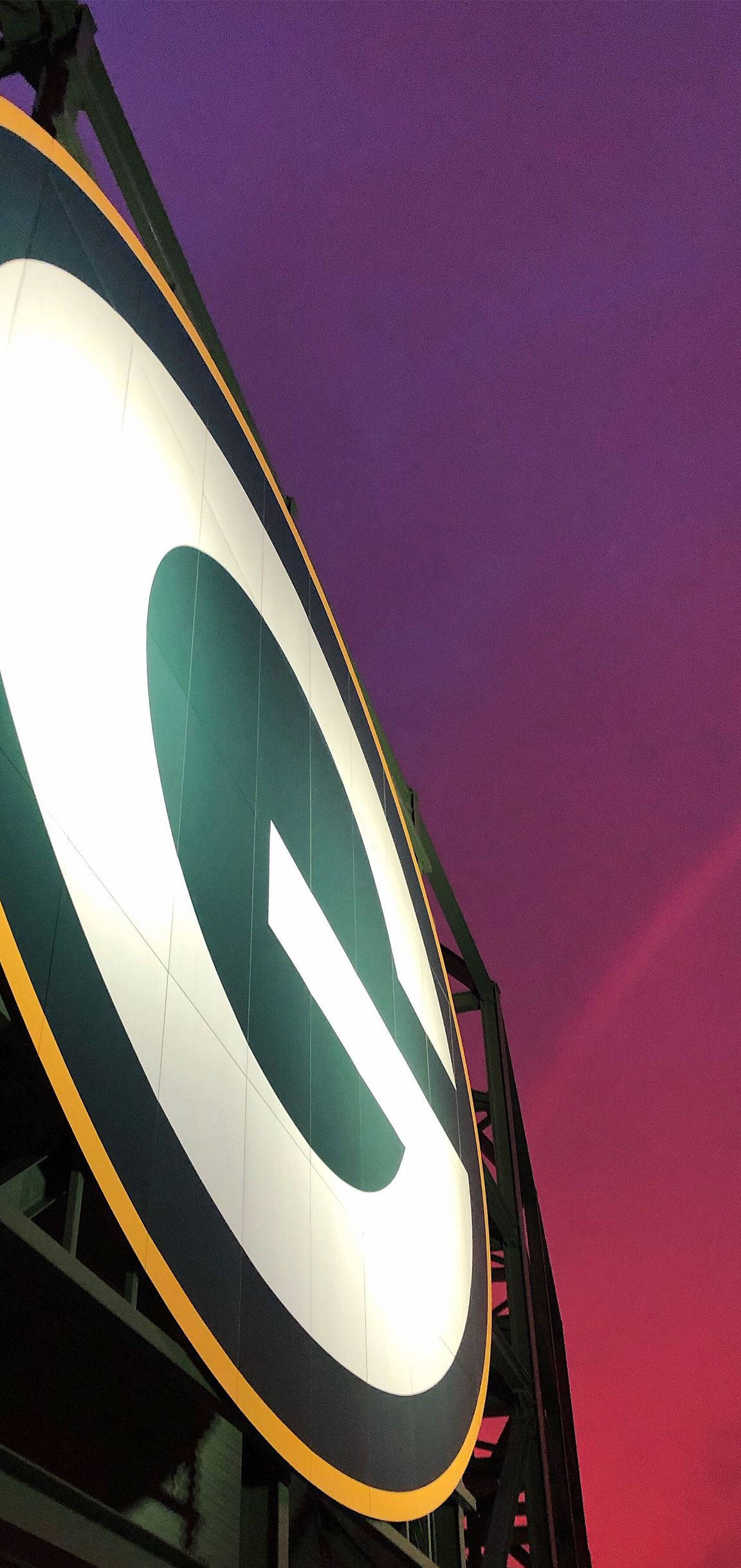 Green Bay Packers Logo At Field Background
