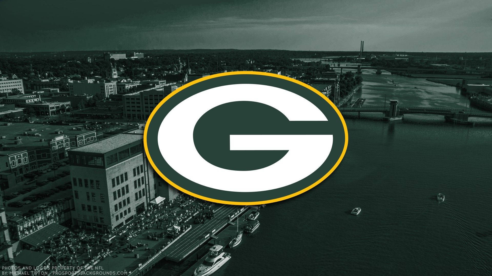 Green Bay Packers Logo Bay Area Background