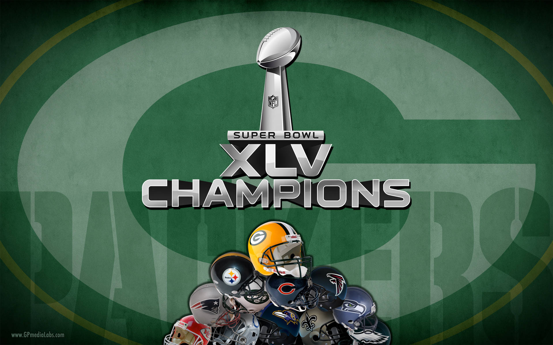 Green Bay Packers Super Bowl Champions Background