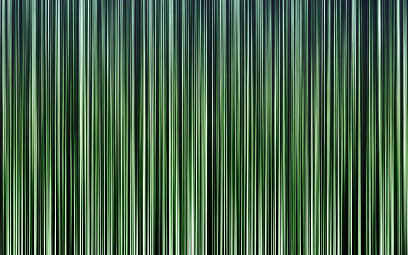 Green Vertical Lines On Black Background