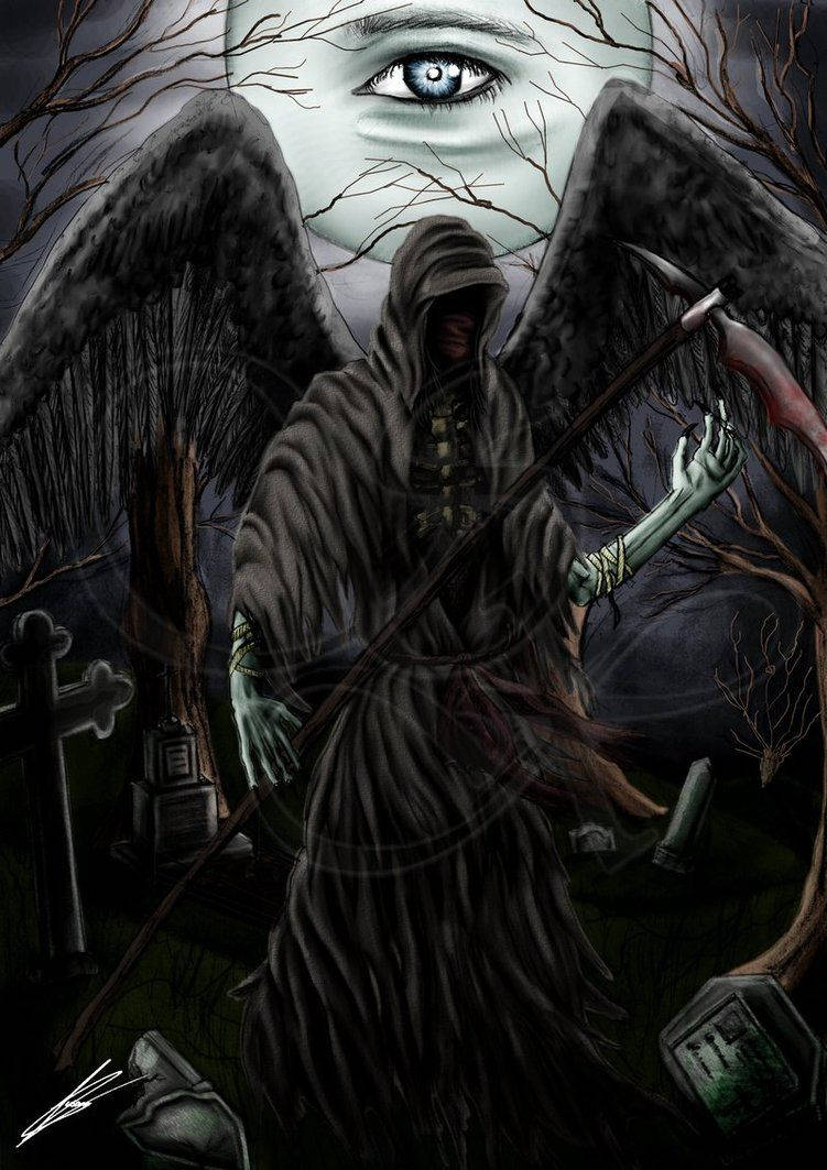 Grim Reaper Eye Background