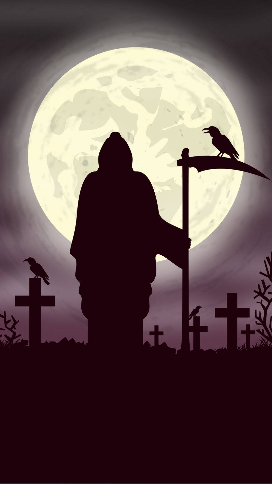 Grim Reaper Silhouette Hd Background