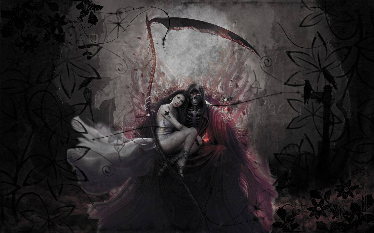 Grim Reaper’s Love Background