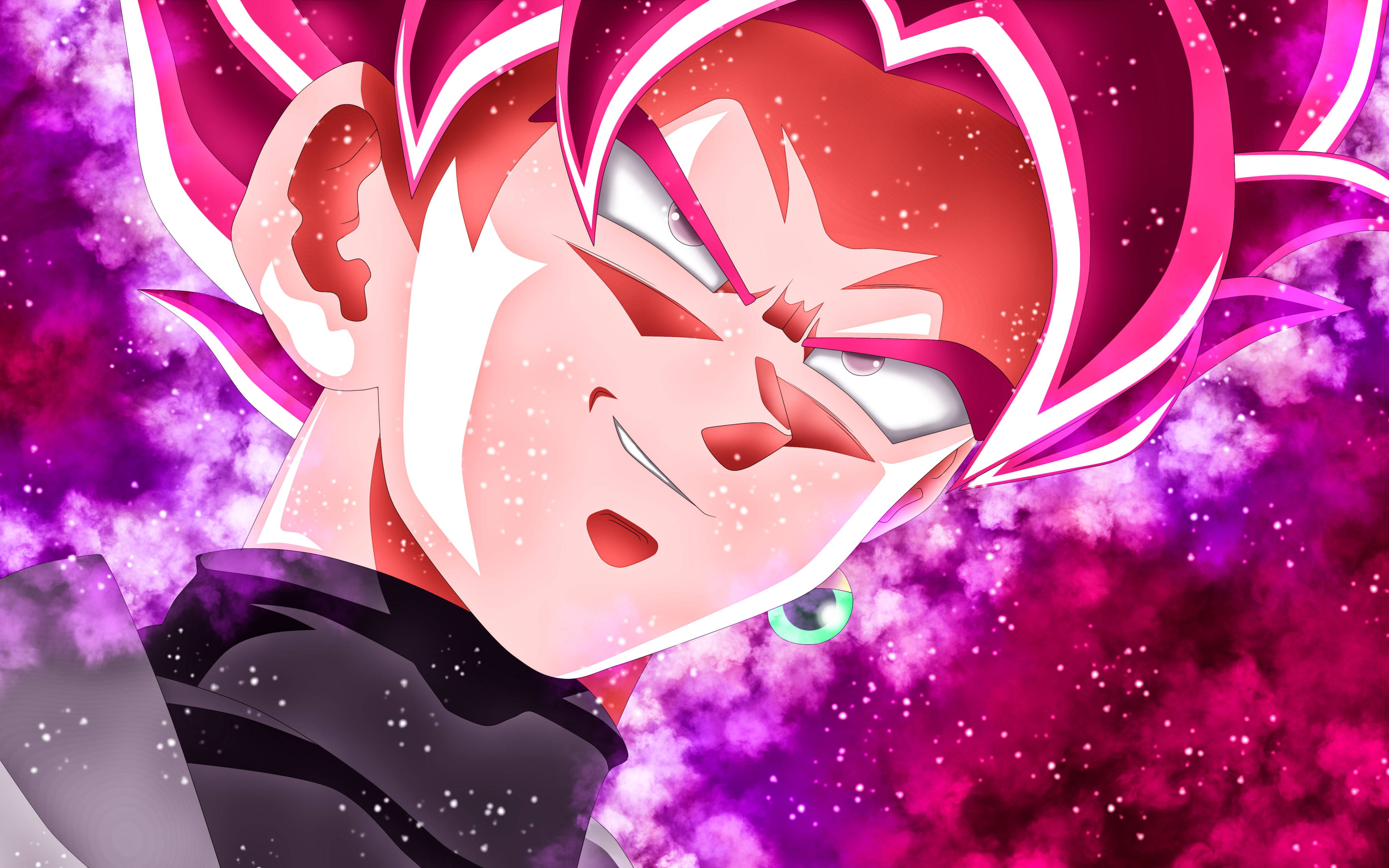 Downloaden Grinsende Schwarze Goku-rose 4k Wallpaper | Wallpapers.com