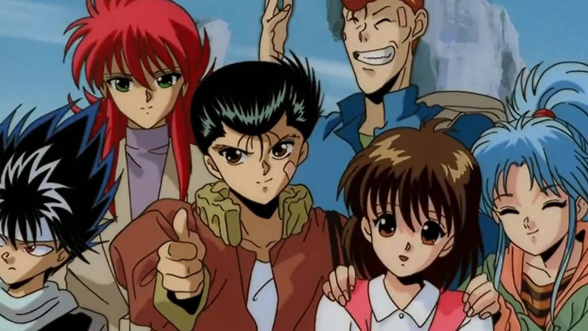 Group Photo Of Yuyu Hakusho Characters Background
