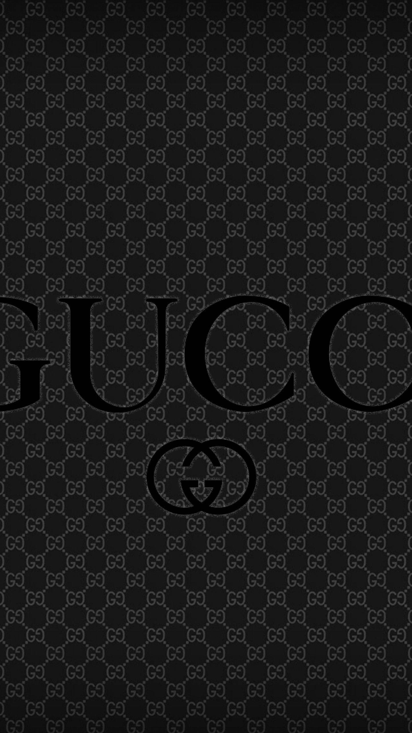 Gucci Logo Wallpaper Black And White Background