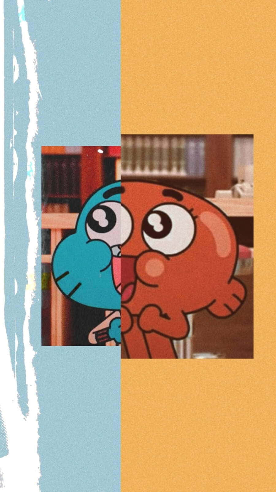 Download Gumball And Darwin 900 X 1600 Wallpaper Wallpaper | Wallpapers.com