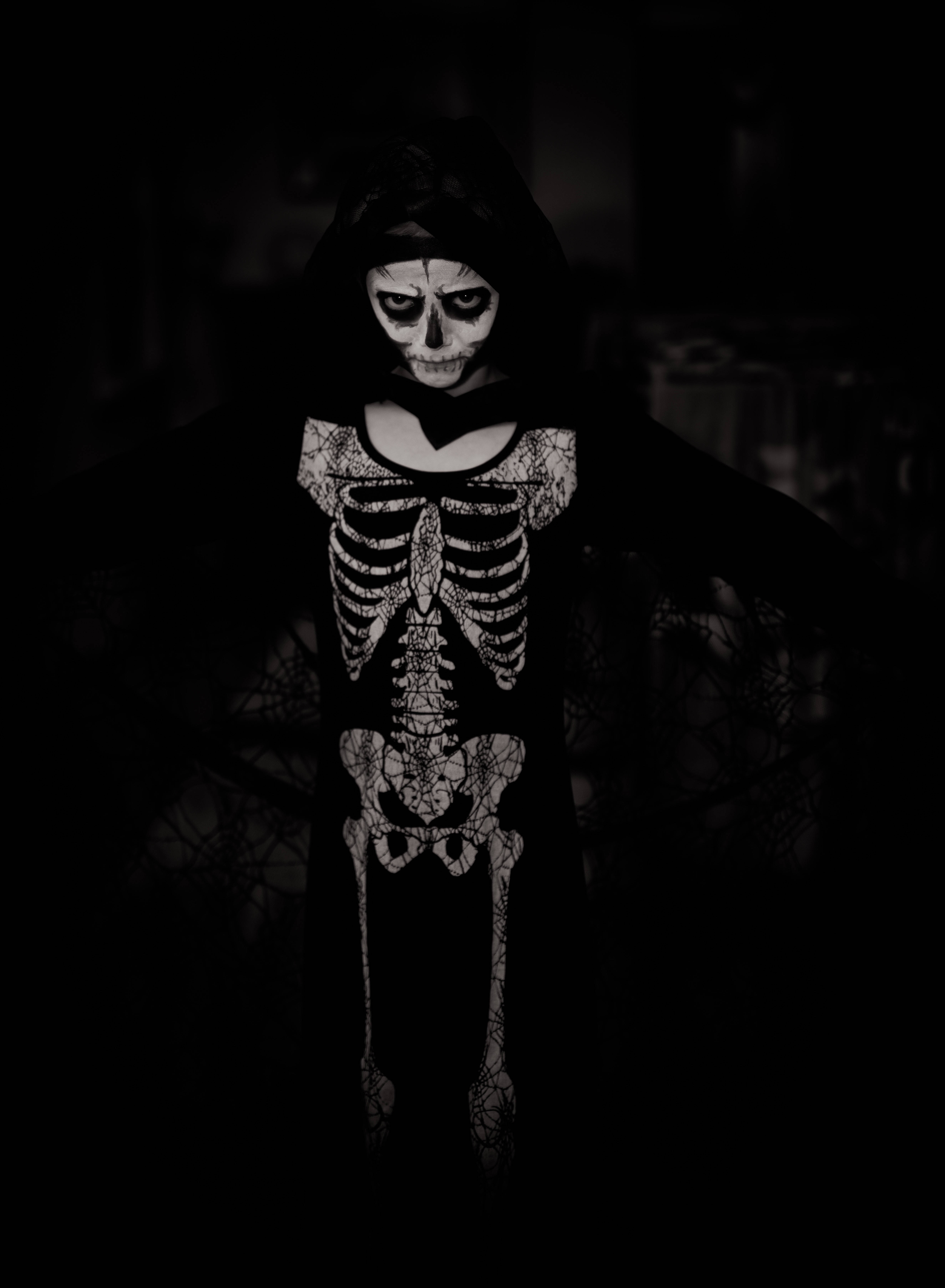 Halloween Costume Skeleton Background