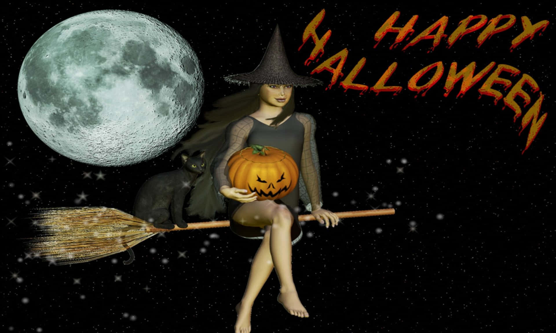 Download Halloween Witch Wallpaper 0860