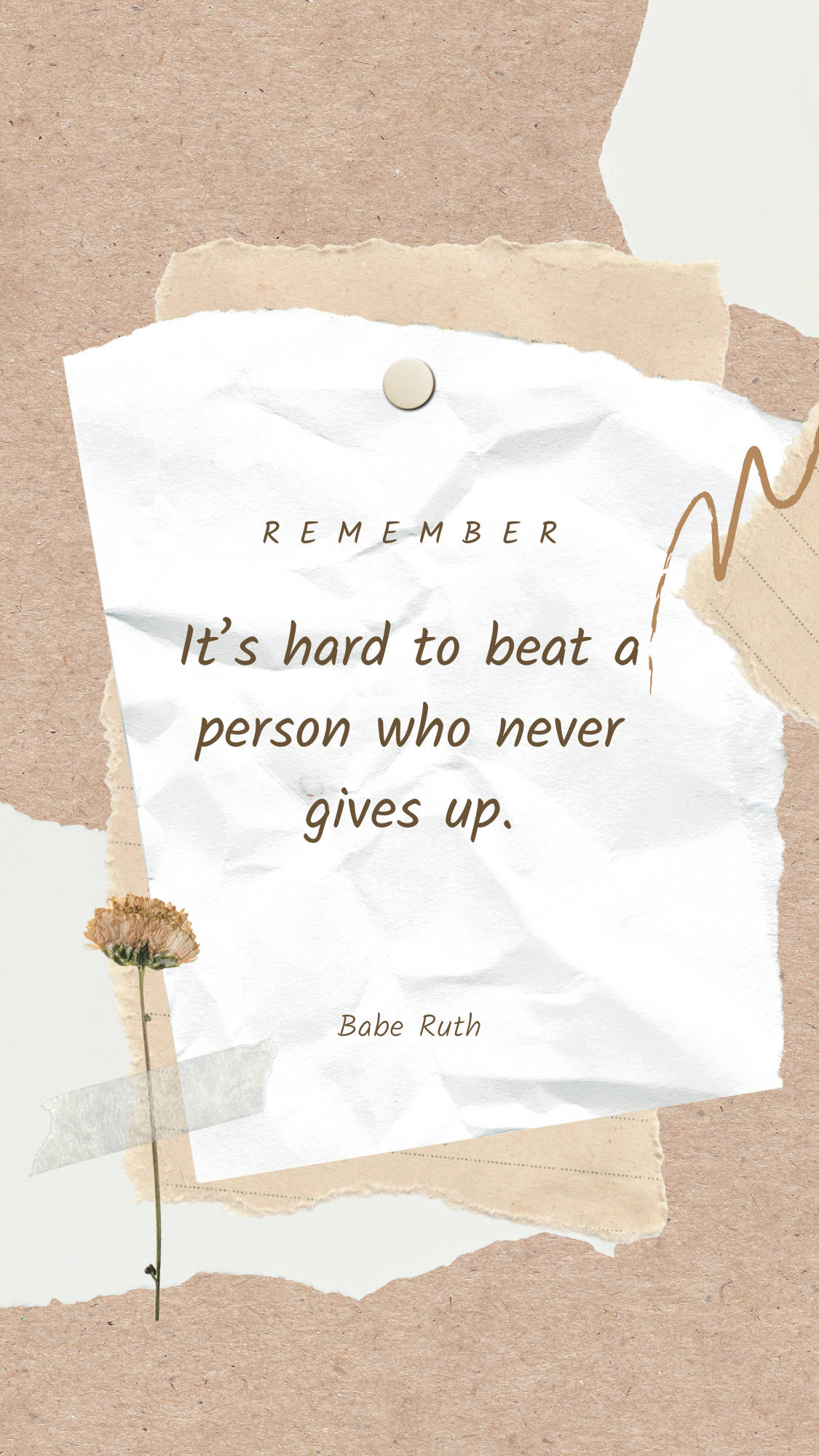 Download Hard To Beat Motivational Quotes Aesthetic Wallpaper | Wallpapers .com