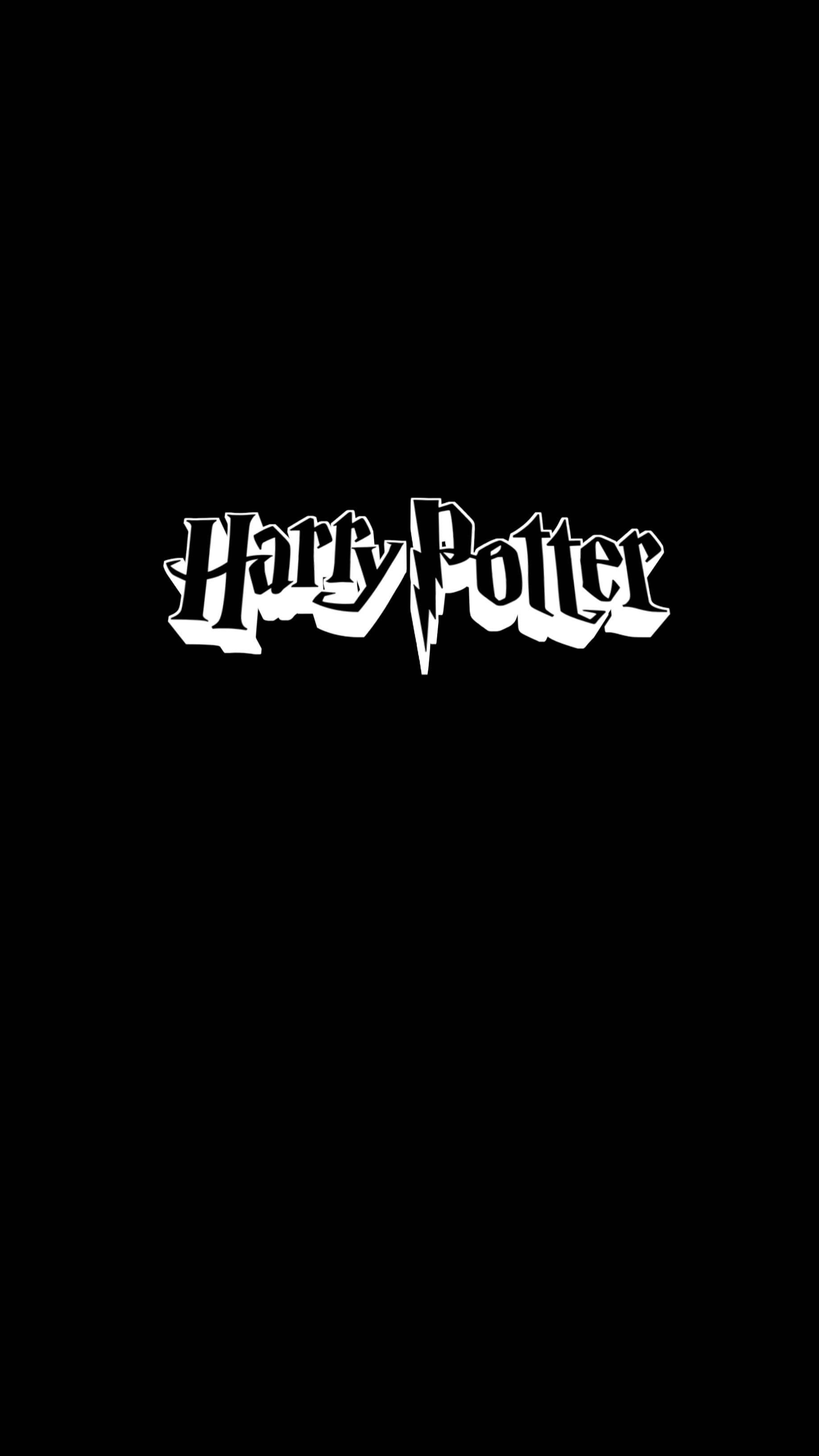Download Harry Potter Minimalist Black Phone Wallpaper 