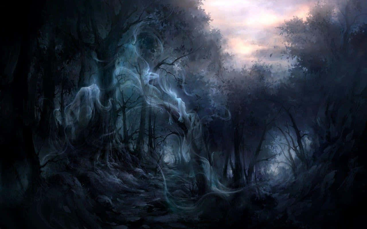 Download Haunted Forests 1280 X 800 Wallpaper Wallpaper | Wallpapers.com