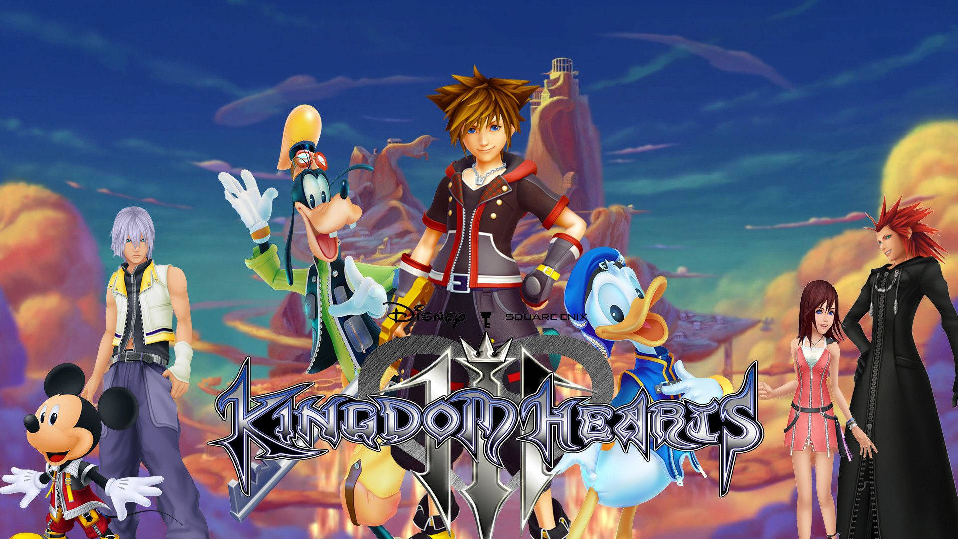 Hd Kingdom Hearts 3 And Disney Poster Background