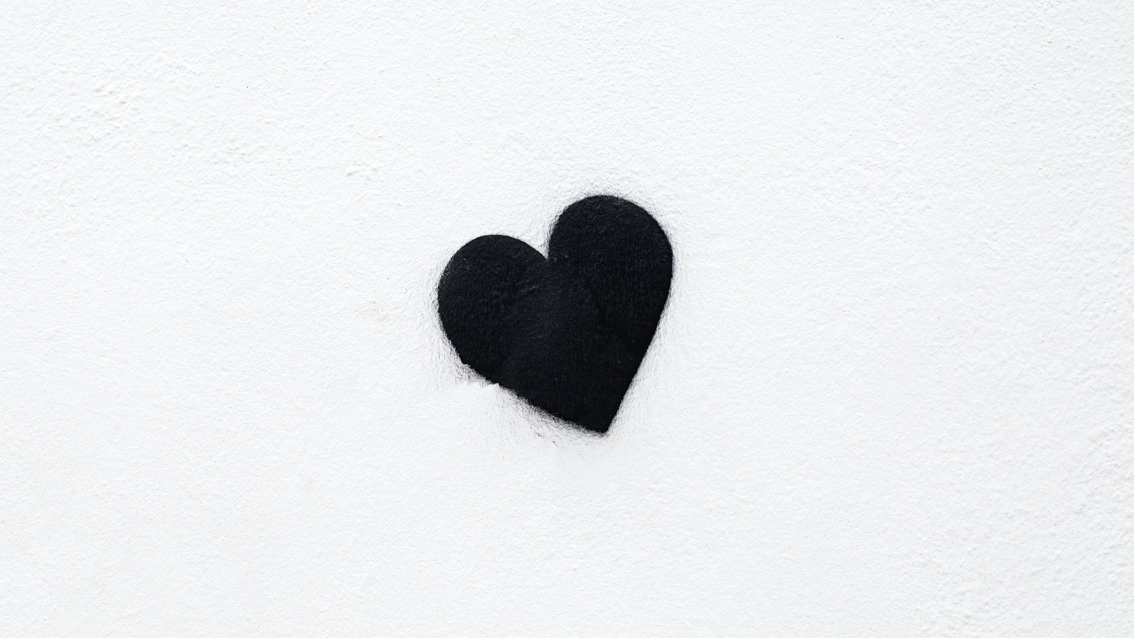 Downloaden Heart Inked Love Schwarz Weiß Wallpaper 