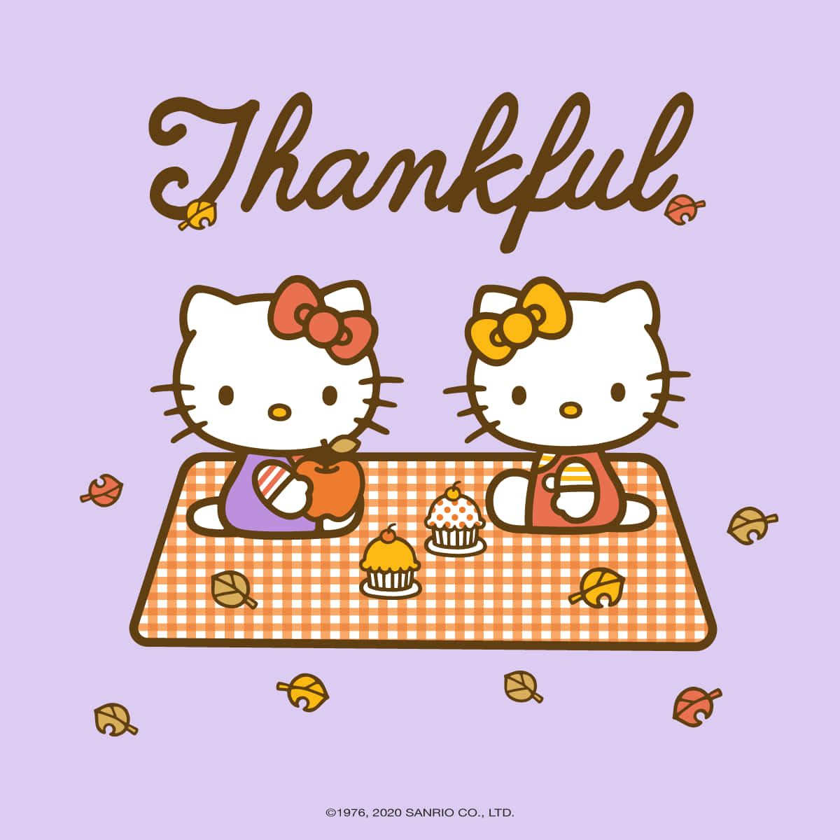 Download “Happy Thanksgiving With Hello Kitty” Wallpaper | Wallpapers.com