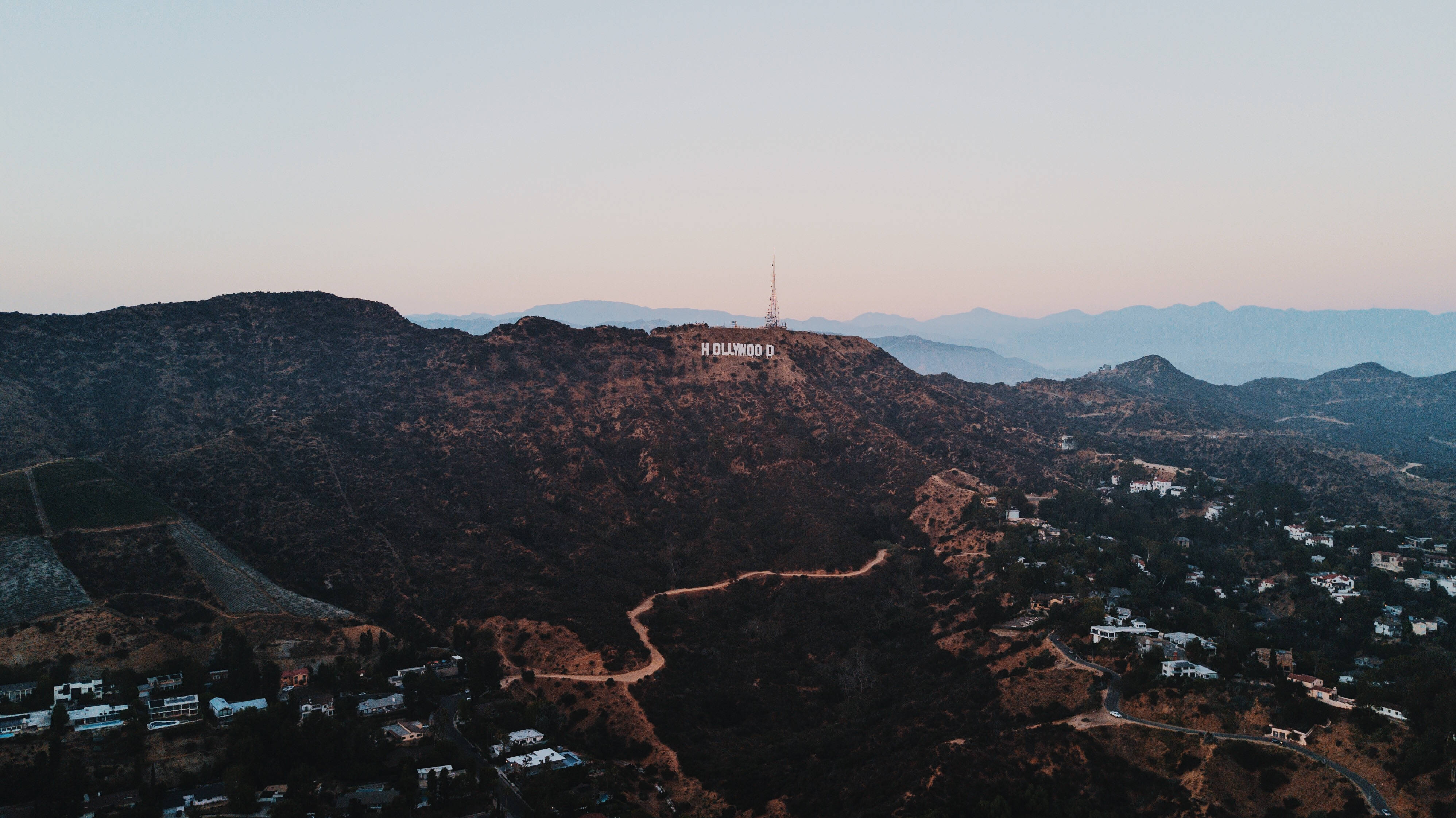 Hollywood Lo Fi Mountain Background