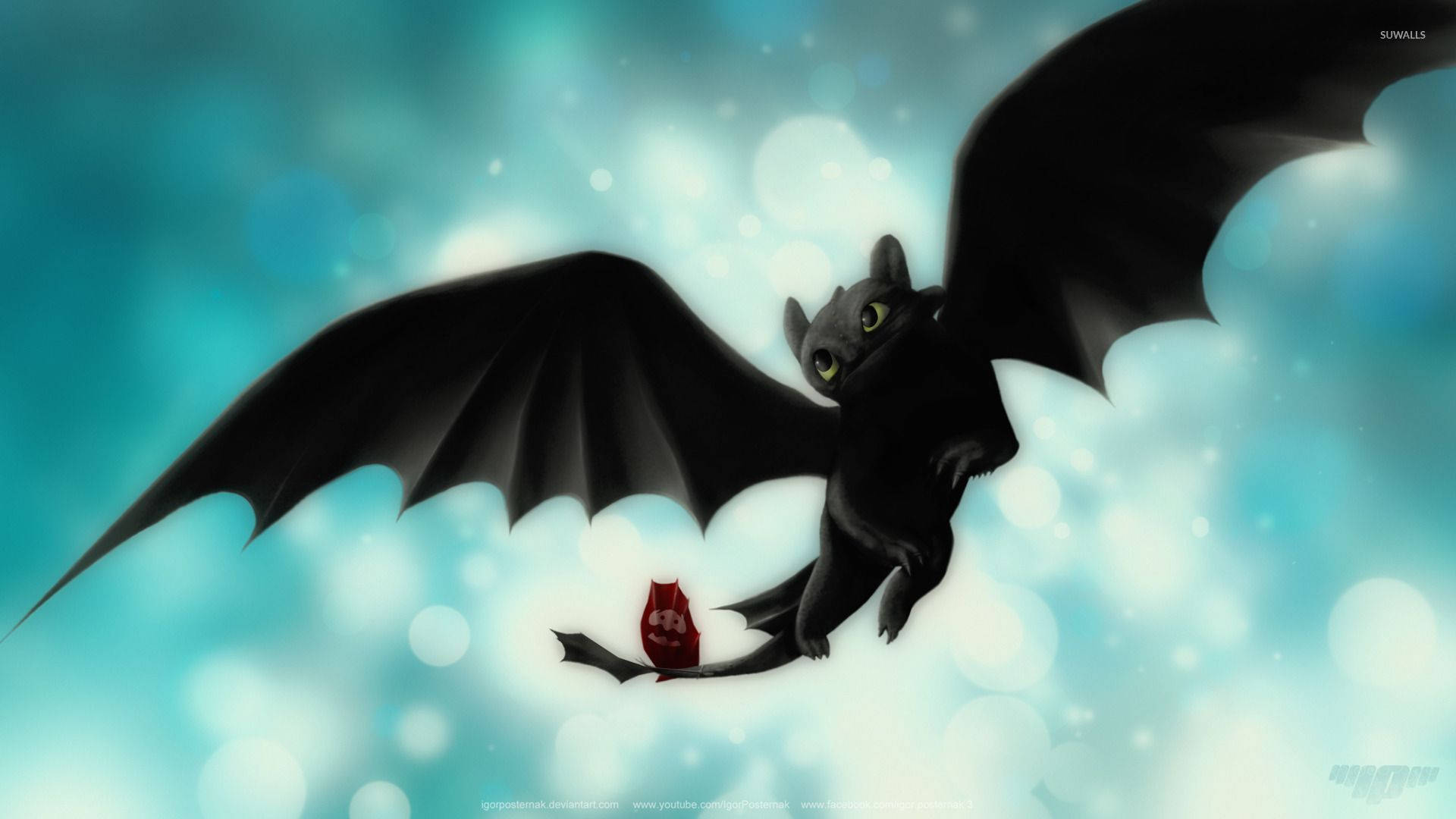 How To Train Your Dragon Flying Toothless Background