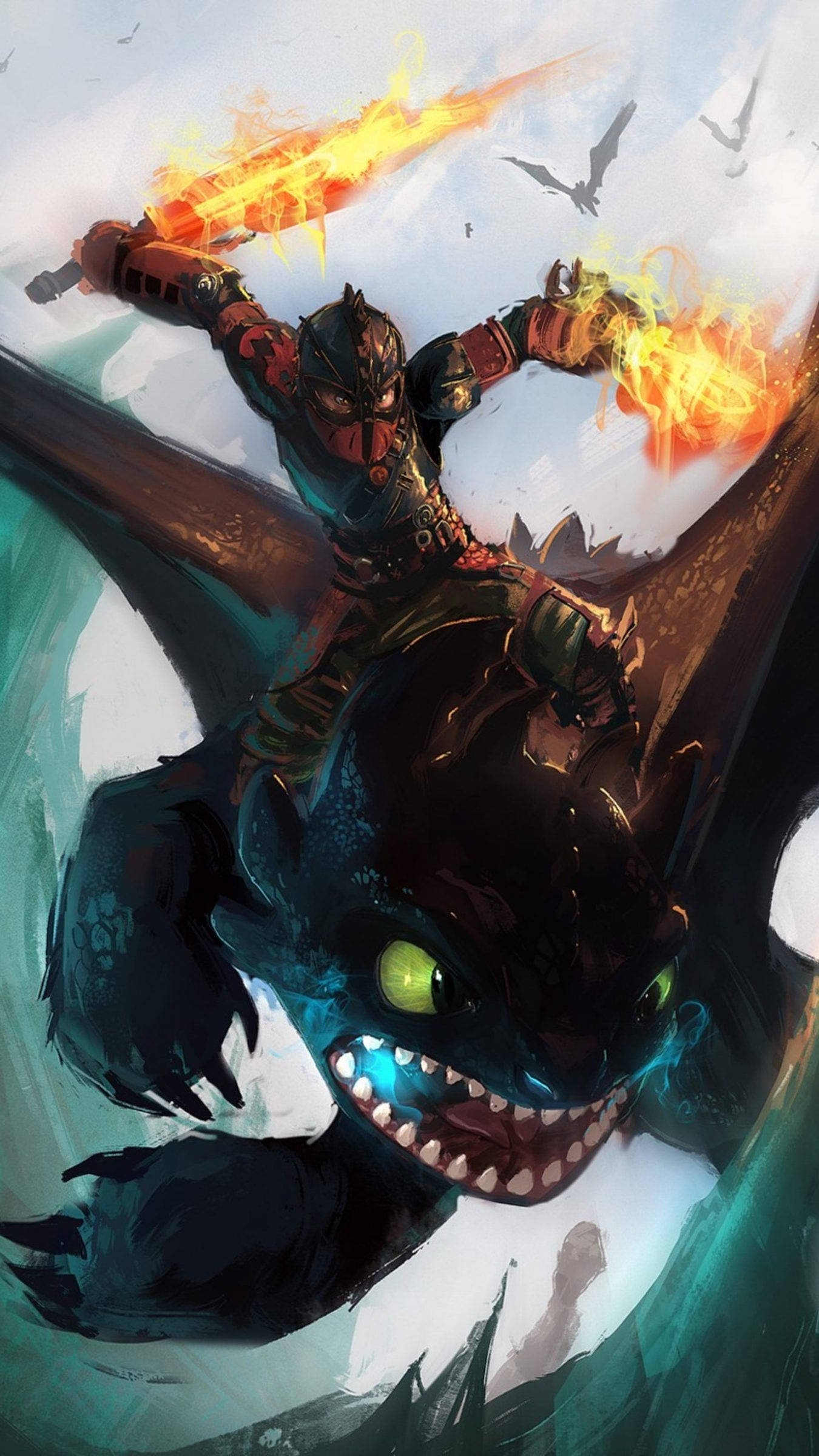 How To Train Your Dragon Graphic Artwork Background