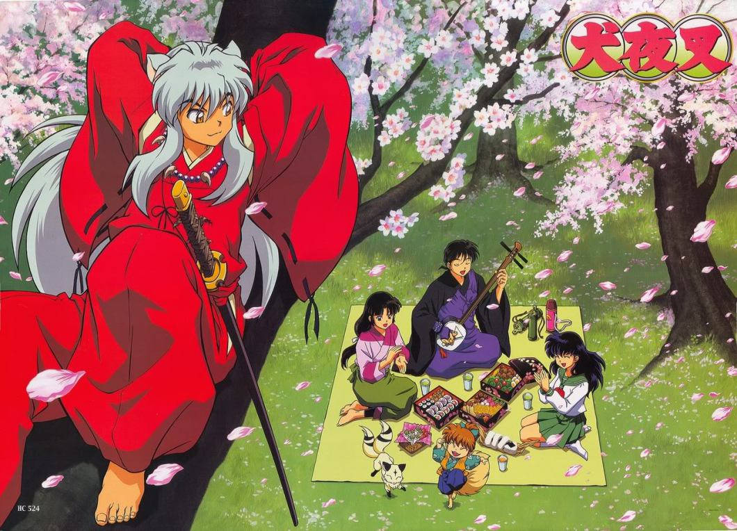Inuyasha And Friends Picnic Background