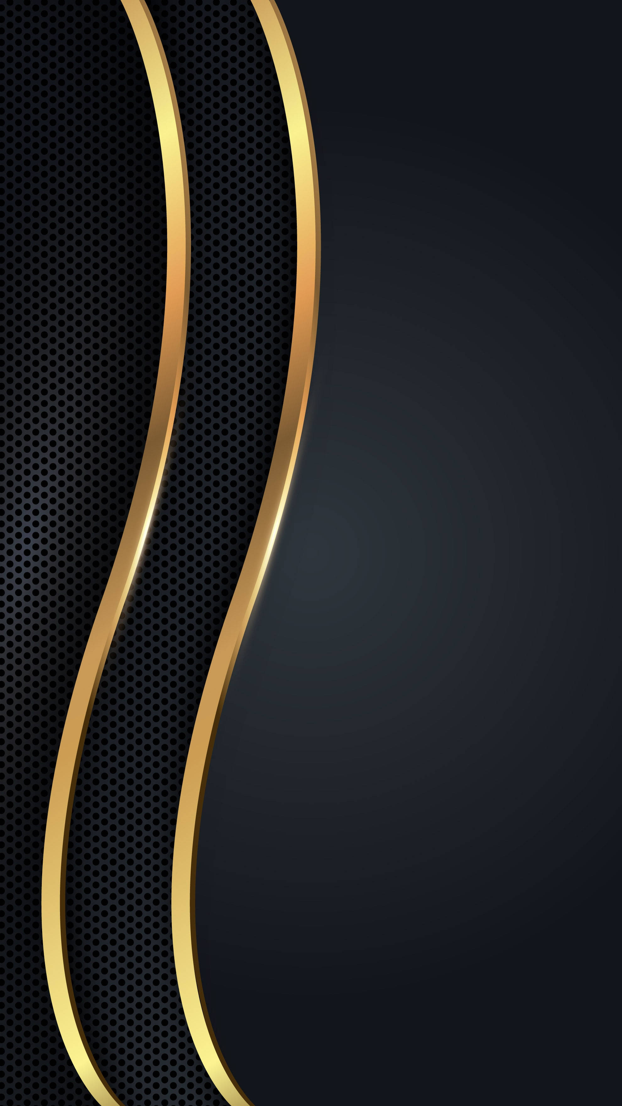 Download Iphone 12 Pro Max Gold Aesthetic Curved Lines Wallpaper