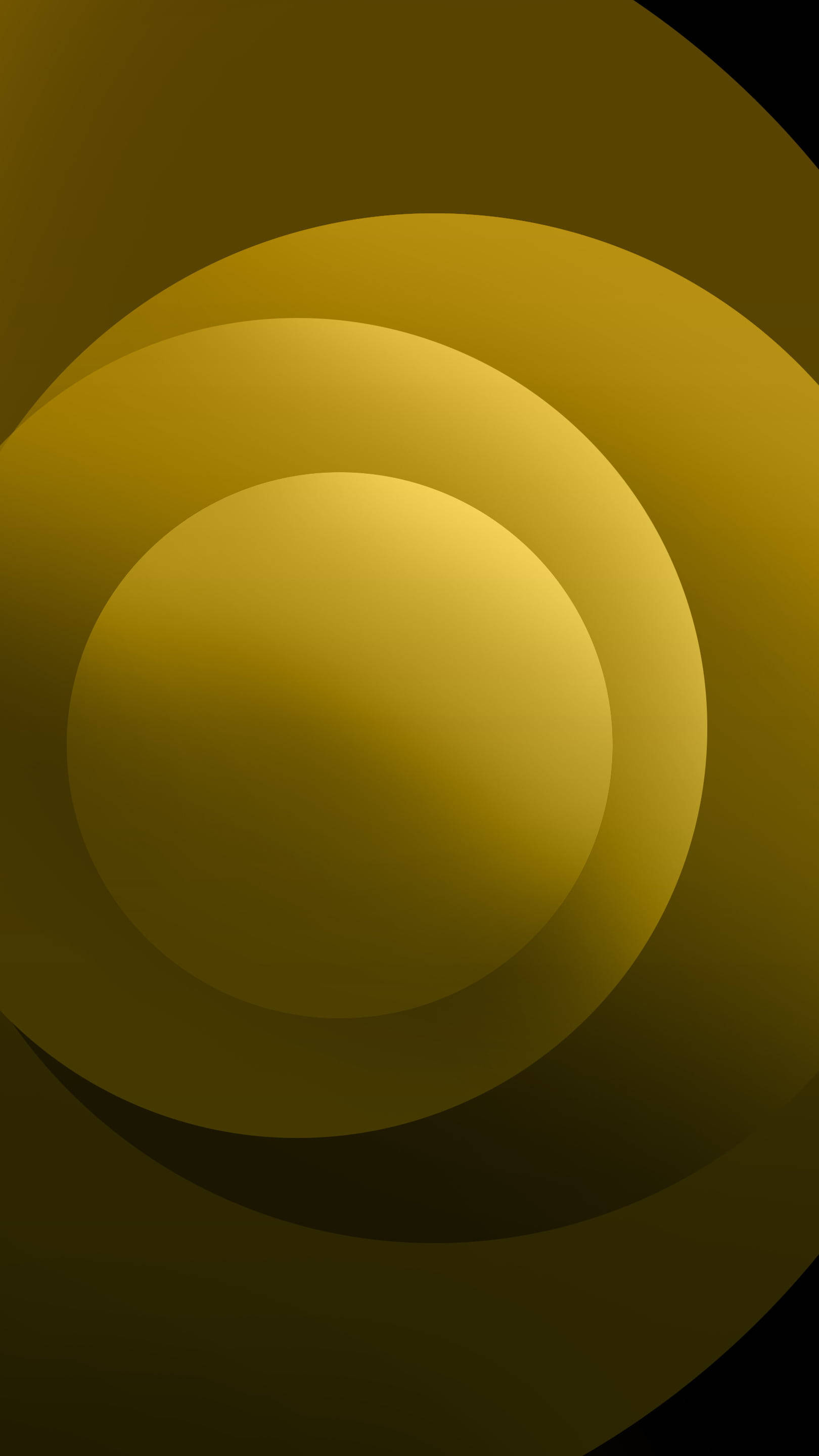 Download Iphone 12 Pro Max Gold Circles Wallpaper | Wallpapers.com