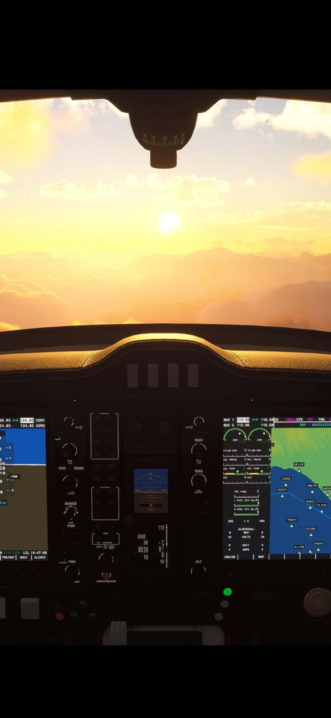 Download Iphone Xs Microsoft Flight Simulator Background | Wallpapers.com