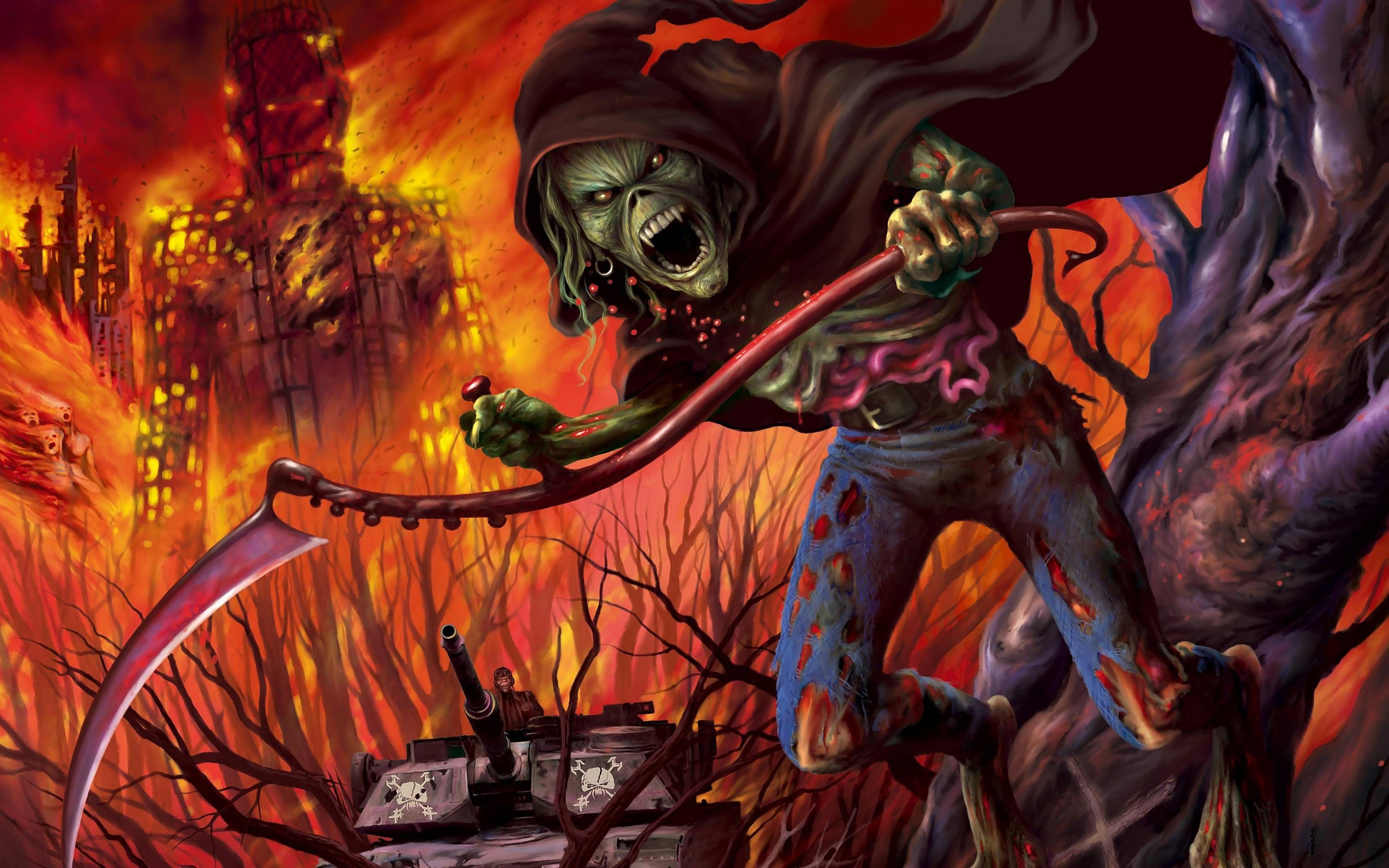 Download Iron Maiden Grim Reaper Hd Wallpaper 