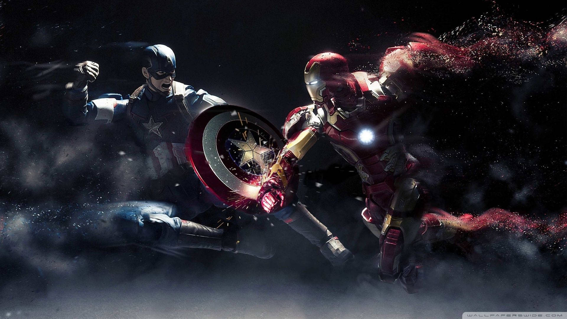 Iron Man And Captain America Background
