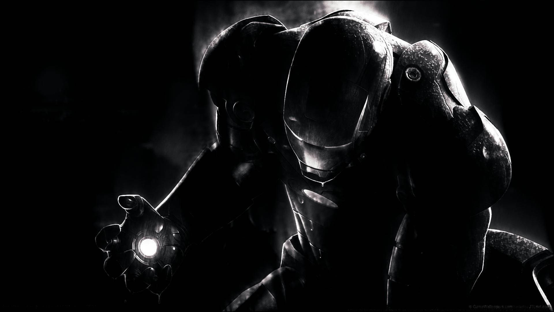 Iron Man Monochrome Background