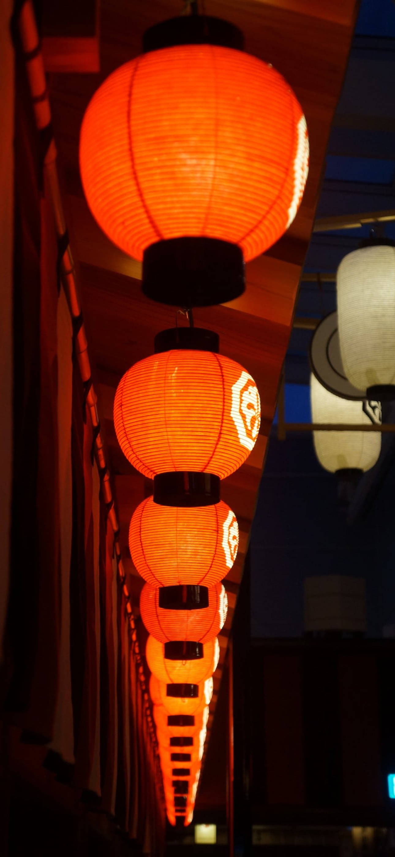 Download Japanese Aesthetic Iphone Red Lanterns Wallpaper 